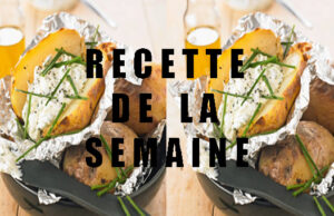 Pommes de terre en robe des champs, sauce cottage cheese et ciboulette