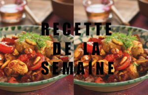 Poulet au miel, tomates et amandes