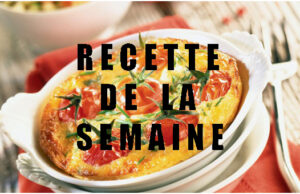 Clafoutis au tourteau et aux tomates cerise