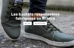 Caruus lance Gisèle, la première basket made in France et upcyclée à partir de jeans, de bleus de travail et de draps