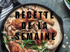 Fricassée de poulet light à la crème et champignons