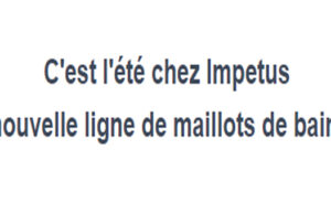 Impetus : les maillots de bain pour hommes