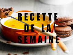 Fondue de jus d’orange aux macarons au chocolat