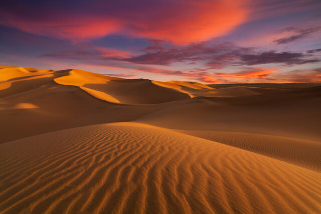 Beautiful,Sand,Dunes,In,The,Sahara,Desert.