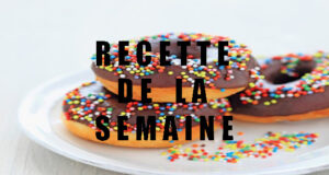 Donuts au chocolat et vermicelle multicolore