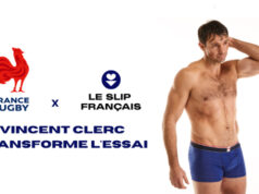 Le Slip Français présente sa collection en collaboration avec France Rugby incarnée par Vincent Clerc