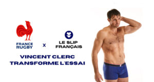 Le Slip Français présente sa collection en collaboration avec France Rugby incarnée par Vincent Clerc
