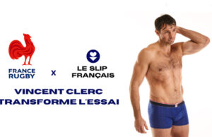 Le Slip Français présente sa collection en collaboration avec France Rugby incarnée par Vincent Clerc