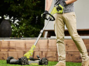 Ryobi® lance une nouvelle tondeuse coupe bordures “3-en-1”18V ONE+™ RY18LMC30A, une solution complète pourl’entretien des petits jardins.