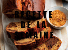 Banana bread marbré