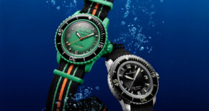 Swatch lance une collection de 5 modèles inspirés de la Fifty Fathoms, première véritable montre de plongée, en collaboration avec Blancpain