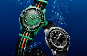 Swatch lance une collection de 5 modèles inspirés de la Fifty Fathoms, première véritable montre de plongée, en collaboration avec Blancpain