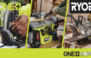  Ryobi prĂ©sente 3 nouvelles scies dans sa gamme d’outils Haute Performance (HP) 18V ONE+