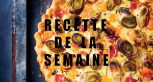 Quiche aux poireaux et à la mimolette