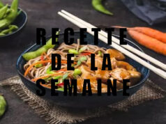 SALADE DE NOUILLES CHINOISES AU POULET