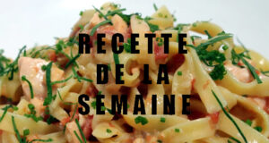TAGLIATELLES AU SAUMON FRAIS