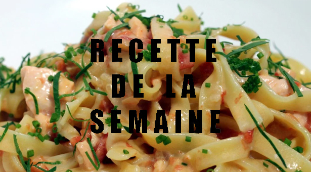 TAGLIATELLES AU SAUMON FRAIS