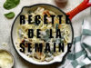 Spaghettis aux poulet, épinards, champignons et fromage