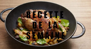 PINTADE FARCIE ET PANIER DE LÉGUMES D’HIVER BRAISÉS