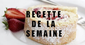 Gâteau roulé aux fraises et à la mascarpone