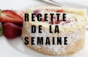 Gâteau roulé aux fraises et à la mascarpone