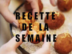 RISOTTO BALLS DE PIQUILLOS AU CŒUR DE CHÈVRE