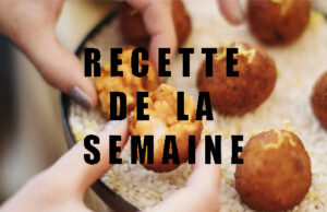 RISOTTO BALLS DE PIQUILLOS AU CŒUR DE CHÈVRE