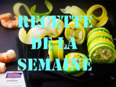 CANNELLONI DE COURGETTES AUX GAMBAS