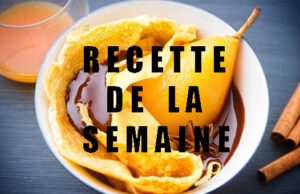 Crêpes aux poires et au chocolat