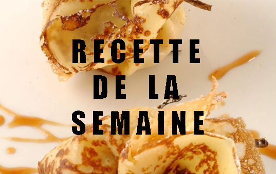 Aumônière de crêpes aux fruits d’automne, jus des peaux