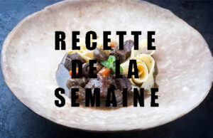 Bœuf bourguignon, tagliatelles fraîches au beurre