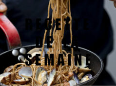 Spaghetti aux seiches et palourdes