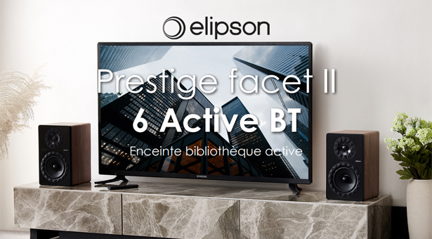 ELIPSON – NOUVEAUTÉ – Enceinte active Prestige Facet II 6 Active BT