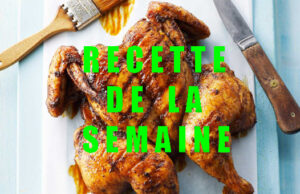 Poulet rôti en crapaudine