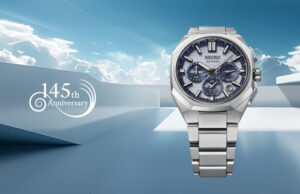SEIKO CÉLÈBRE SES 145 ANS AVEC UN NOUVEAU CHRONOGRAPHE ASTRON GPS SOLAIRE DUAL-TIME.